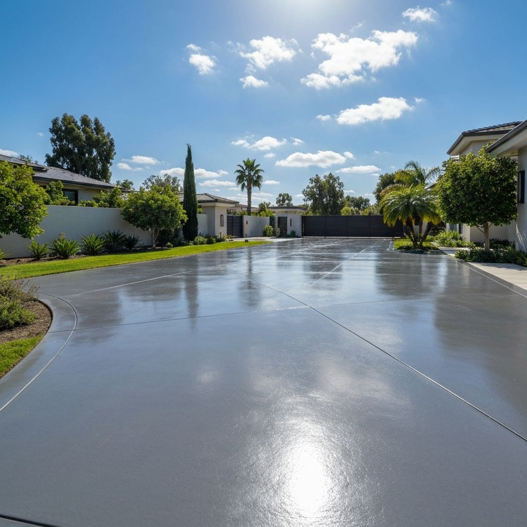 Driveway Restoration after professional cleaning by PROSPR in Granite Bay CA